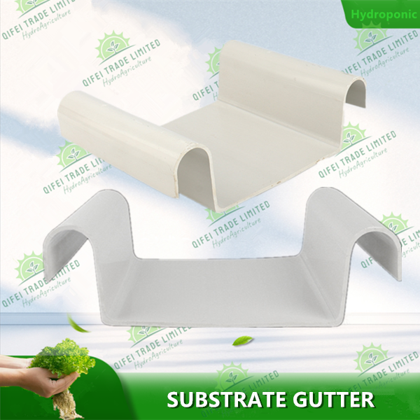 Substrate Support Gutter For Coir Hydroponic Planting
