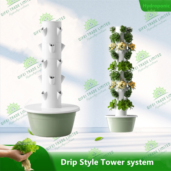 Drip Style Vertical Tower Hydroponic System